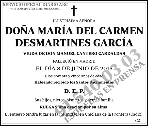 María del Carmen Desmartines García